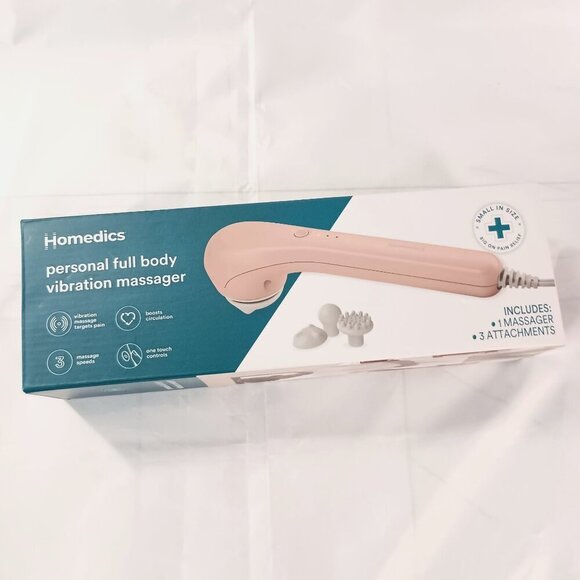 Homedics Full Body Vibration Massager NIB 3 Attachments New Never Used - Picture 1 of 7